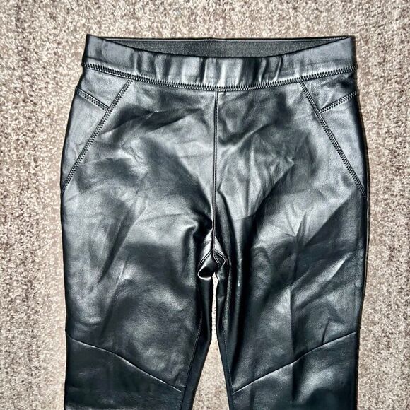 Free People Women's Faux Leather Vegan Dress Pants Size 25 - Picture 6 of 10